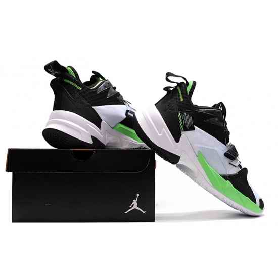 Russell Westbrook III Men Shoes Black White Green-2